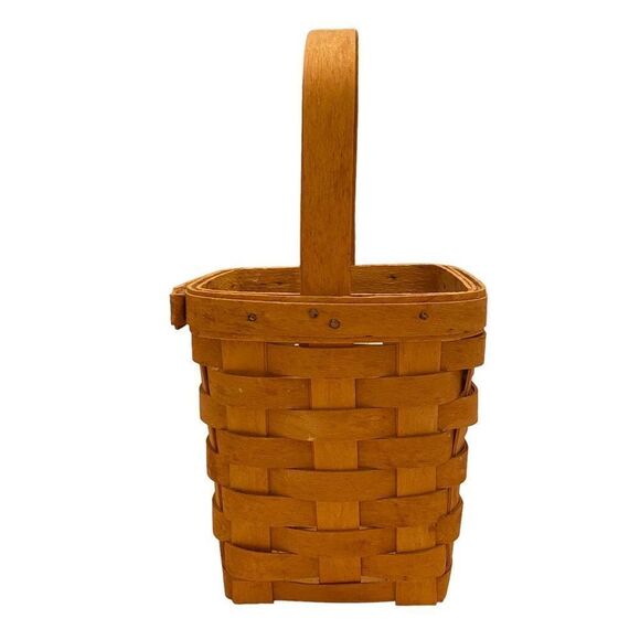 Longaberger Spoon Basket Vintage 1996 Original Stain - Picture 5 of 9
